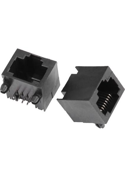 100 Adet RJ45 56 Plastik Tip 8P8C 8pin 15MM Pcb Dik Açı Modüler Dişi Ağ Soketi Lan Konnektörü (Yurt Dışından)