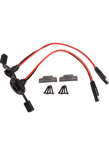 Sae Güç Soketi Yan Duvar Bağlantı Noktası 10AWG Güneş Panelı Gömme Montaj Konnektörü Fiş Kablosu Güneş Jeneratörü Için Pil Şarj Cihazı (Yurt Dışından)