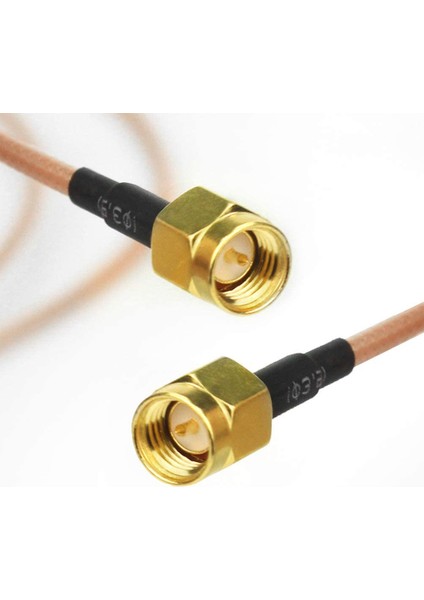 2 Adet RG316 Tel Jumper Sma Erkek Sma Erkek Wifi Anten Uzatma Rf Koaksiyel Koaksiyel Kablo Adaptörü Jumper (100 Cm) (Yurt Dışından)