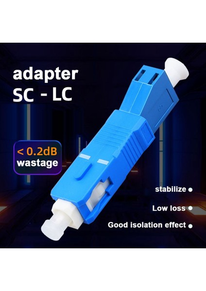 4 Paket Tek Modlu 9/125UM Sc/upc Erkek - Lc/upc Dişi Hibrid Optik Fiber Adaptör Konektörü Optik Güç Ölçer Için (Yurt Dışından)