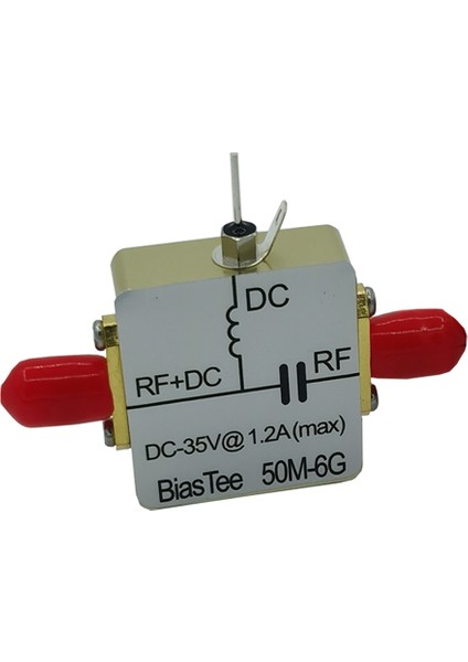 Anten Rf Besleme Kutusu Önyargılı Koaksiyel Besleme Rf Dc Blokaj 1m-6ghz Düşük Ekleme Kaybı (Yurt Dışından)