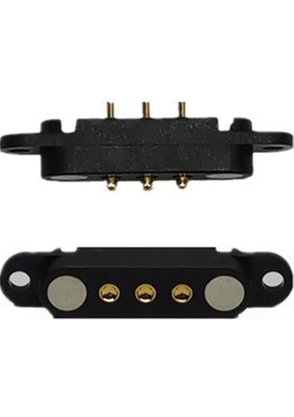 5 Çift Manyetik Pogo Pin Konnektörü 3pin Pogopin Erkek Dişi 2.54 mm Yaylı Mıknatıs Konnektör Güç Soketi (Yurt Dışından)