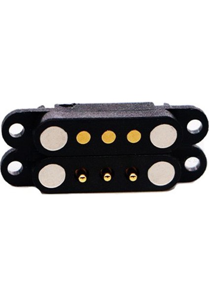 5 Çift Manyetik Pogo Pin Konnektörü 3pin Pogopin Erkek Dişi 2.54 mm Yaylı Mıknatıs Konnektör Güç Soketi (Yurt Dışından)