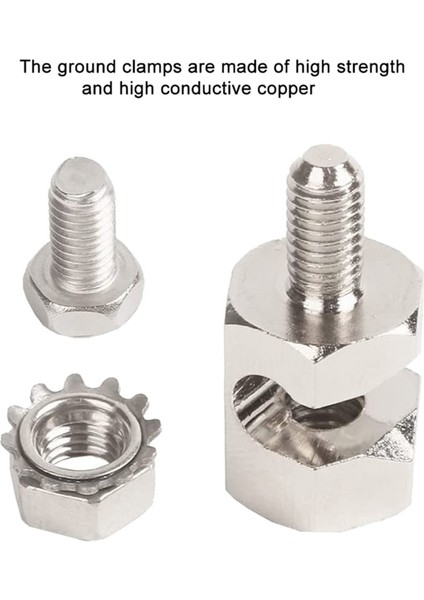 2 Adet Bakır Topraklama Klipsleri Güneş Paneli Topraklama Pabucu Kablo Klipsleri 6 Awg ve 8 Awg Kabloya Topraklama Bağlantıları Yapmak Için (Yurt Dışından) modelleri