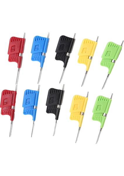 10 Adet SDK08 Test Klipsleri Jumper Kablolu Ic Test Kancası Klipsleri 40V Ultra Küçük Klips 2A Elektriksel Test Için Test Kelepçesi (Yurt Dışından)