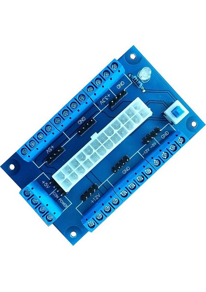 Pc 24/20PIN Atx Dc Güç Kaynağı Breakout Board Modül Adaptörü Dıy Aksesuarları Modül Dayanıklı (Yurt Dışından)