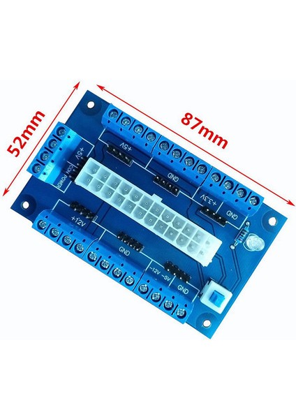 Pc 24/20PIN Atx Dc Güç Kaynağı Breakout Board Modül Adaptörü Dıy Aksesuarları Modül Dayanıklı (Yurt Dışından)