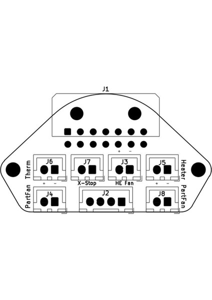 Voron0.1 Göbek Pcb Seti Için Tam Takım Başlığı Çerçeve Kartı Göbek Kordonu Takım Başlığı Çerçeve Pcb (Yurt Dışından)