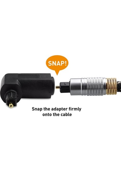 2 Adet Dijital Ses Video Kabloları Dijital Optik 90 Derece Ses Kablosu Adaptörü Erkekten Dişiye Dik Açı Toslink (Yurt Dışından) fırsatları