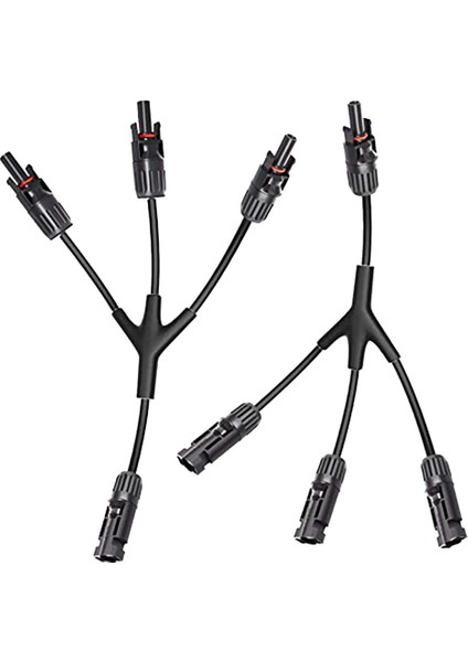 Şube Güneş Konnektörleri Güneş Paneli Paralel Adaptör 1 Çift Splitter Güneş Kablosu Tel Fiş Aracı Kiti Güneş Panelı Için (Yurt Dışından)