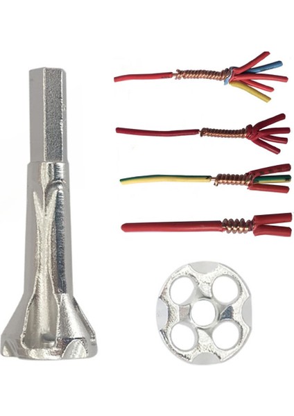 2.5-4 Kare Otomatik 5 Kablolu Paralel Elektrik Kablosu Tel Hızlı Bağlantı Metal Matkap Ucu Soyma Büküm Tel Aleti (Yurt Dışından)