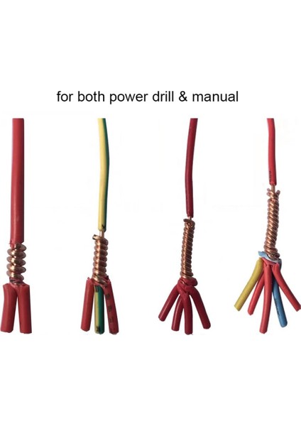 2.5-4 Kare Otomatik 5 Kablolu Paralel Elektrik Kablosu Tel Hızlı Bağlantı Metal Matkap Ucu Soyma Büküm Tel Aleti (Yurt Dışından)