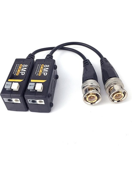 10 Pairs Hd Bnc Video Balun 8mp 1080P 720P Alıcı-Vericiler Utp Cat5 Hd Cvı Tvı Ahd Kamera Için (Yurt Dışından)