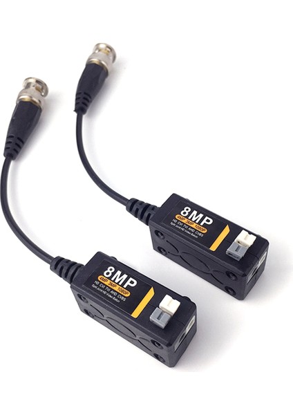 10 Pairs Hd Bnc Video Balun 8mp 1080P 720P Alıcı-Vericiler Utp Cat5 Hd Cvı Tvı Ahd Kamera Için (Yurt Dışından)