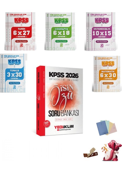 2026 Kpss Lise Ortaöğretim Ön Lisans Soru Bankası ve Deneme Seti