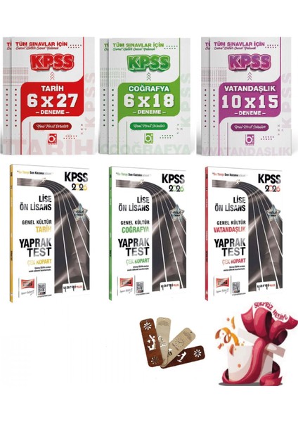2026 Kpss Lise Ön Lisans Genel Kültür Deneme ve Yaprak Test Seti