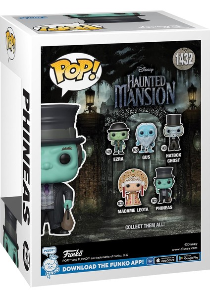 Pop! Disney: The Haunted Mansion, Phineas Koleksiyon Figürü, Resmi Lisanslı Ürün modelleri