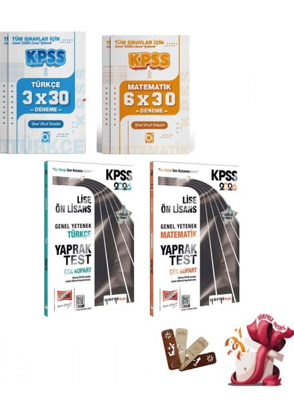2026 Kpss Lise Ön Lisans Genel Yetenek Deneme ve Yaprak Test Seti