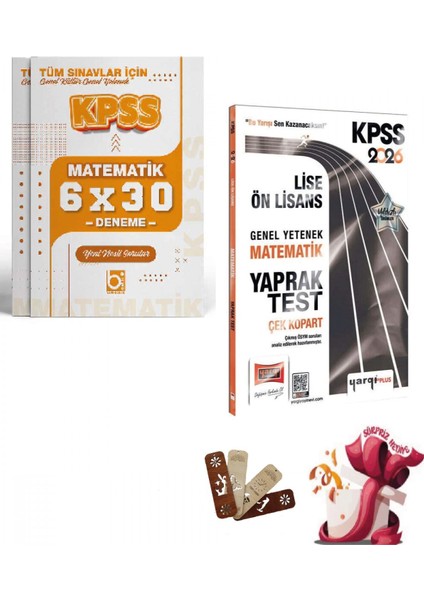 2026 Kpss Lise Ön Lisans Matematik Yaprak Test ve Deneme Seti Yar