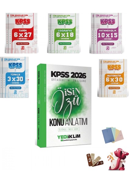 2026 Kpss Lise Ortaöğretim Ön Lisans Işin Özü Konu Anlatımlı ve D