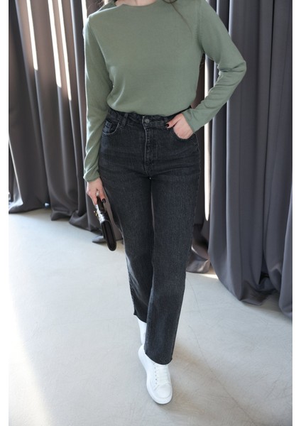 Naturel Yaka Oversize Ince Triko