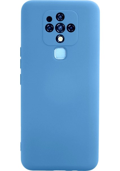 Tecno Camon 16 Kılıf Nano Içi Kadife Silikon - Mavi Ynsmr