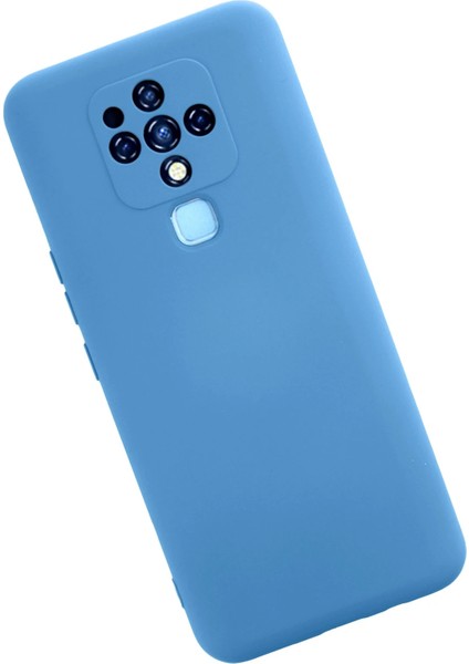 Tecno Camon 16 Kılıf Nano Içi Kadife Silikon - Mavi Ynsmr