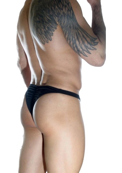 Miraxx Erkek Arkası Büzgülü Siyah Brazillian Slip fırsatları