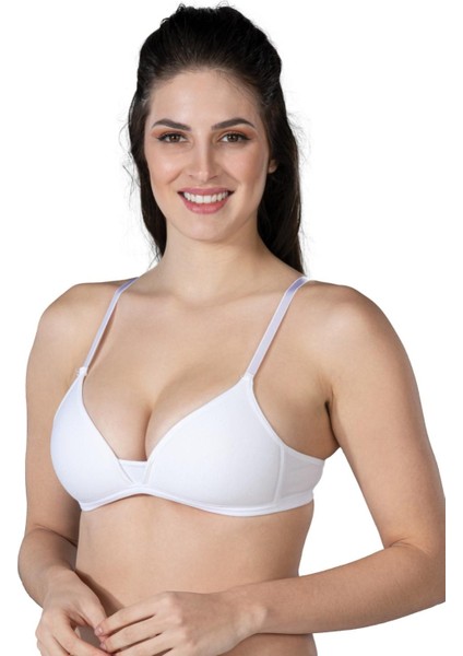 Miraxx Beyaz Mı Emay 1417 Modal Cotton Kaplı Sütyen