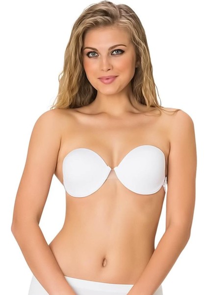 Miraxx Beyaz Mı Emay 721 Şeffaf Askıllı Sütyen