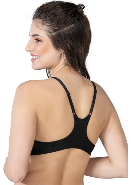 Miraxx Siyah Mı Emay 1416 Modal Cotton Önden Açmalı Sporcu Sütyen fiyatları