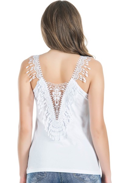 Dekolte Güpürlü Kadın Atlet 178