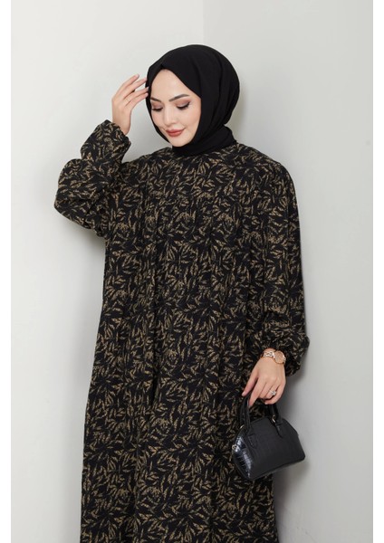 Şık ve Rahat Robalı Büyük Beden Viskon Anne Elbisesi Taş fiyatları