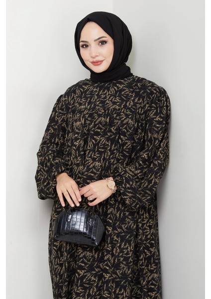 Şık ve Rahat Robalı Büyük Beden Viskon Anne Elbisesi Taş fırsatları