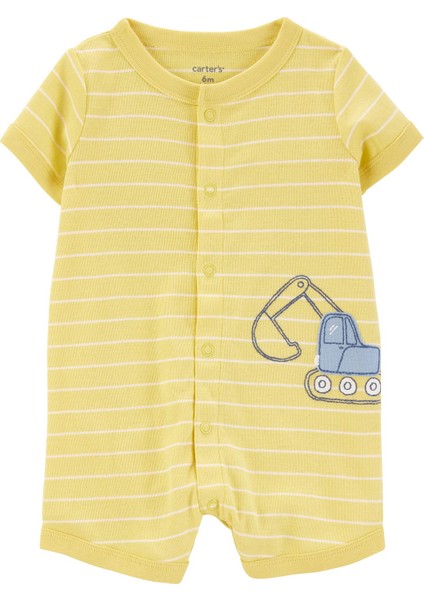 Erkek Bebek Kısa Tulum