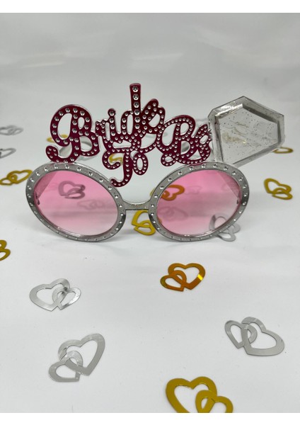 Gözlük Bride To Be Pembe Camlı El yazılı bride fırsatları
