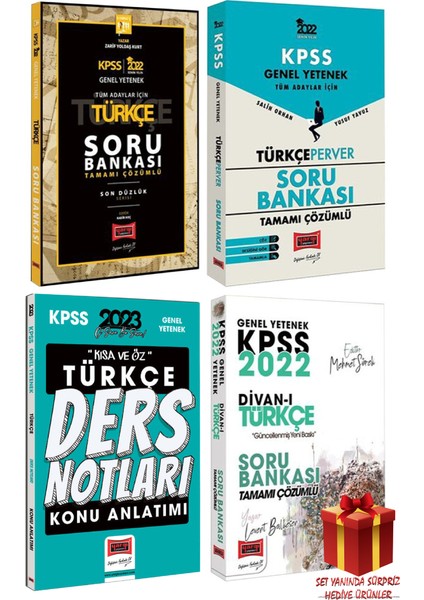 KPSS Türkçe Soru Bankası+Türkçeperver Sb+Türkçe Ders Notları+Divanı Türkçe Soru Bankası
