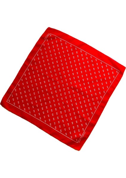 100% Pamuklu Çapa Desenli Bandana Kare Pamuklu Kumaş