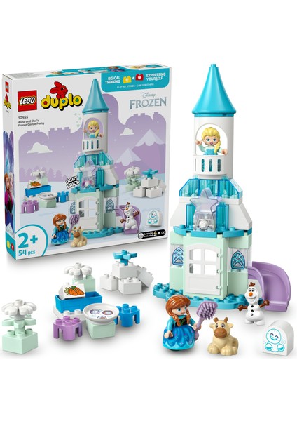 ® Duplo® │ Disney Anna ve Elsa’nın Karlar Ülkesi Şato Partisi 10455 - 2+ Çocuklar Için Eğitici Oyuncak Yapım Seti (54 Pr)