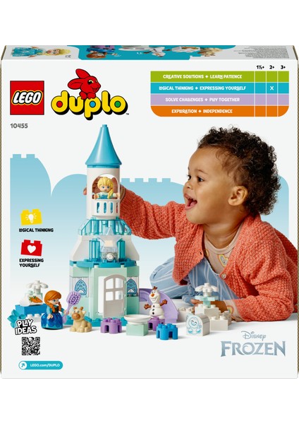 ® Duplo® │ Disney Anna ve Elsa’nın Karlar Ülkesi Şato Partisi 10455 - 2+ Çocuklar Için Eğitici Oyuncak Yapım Seti (54 Pr)