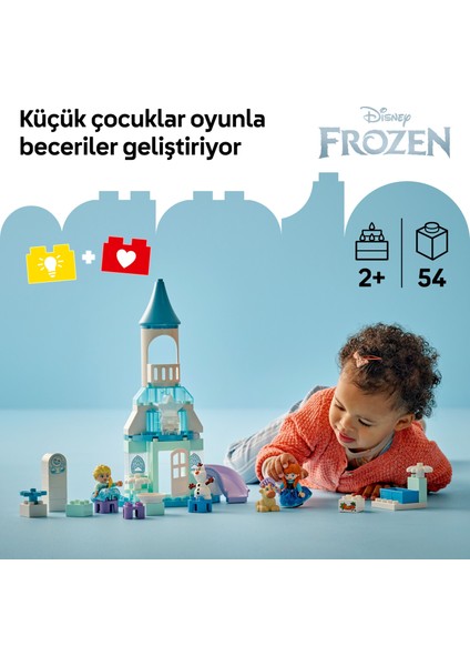 ® Duplo® │ Disney Anna ve Elsa’nın Karlar Ülkesi Şato Partisi 10455 - 2+ Çocuklar Için Eğitici Oyuncak Yapım Seti (54 Pr)