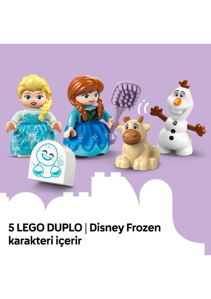 ® Duplo® │ Disney Anna ve Elsa’nın Karlar Ülkesi Şato Partisi 10455 - 2+ Çocuklar Için Eğitici Oyuncak Yapım Seti (54 Pr)