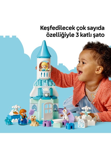 ® Duplo® │ Disney Anna ve Elsa’nın Karlar Ülkesi Şato Partisi 10455 - 2+ Çocuklar Için Eğitici Oyuncak Yapım Seti (54 Pr)