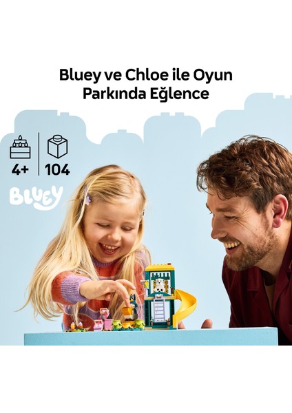 ® Bluey: Bluey ve Chloe ile Oyun Parkı Eğlencesi 11201 - 4 Yaş ve Üzeri Çocuklar Için Yaratıcı Oyuncak Yapım Seti (104 Parça) indirimleri