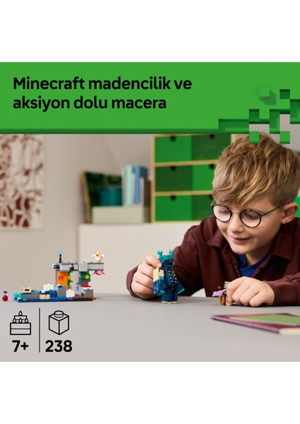 ® Minecraft® Bekçi Karşılaşması 21274 - 7 Yaş ve Üzeri Çocuklar Için Yaratıcı Oyuncak Yapım Seti (238 Parça)