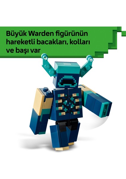 ® Minecraft® Bekçi Karşılaşması 21274 - 7 Yaş ve Üzeri Çocuklar Için Yaratıcı Oyuncak Yapım Seti (238 Parça)