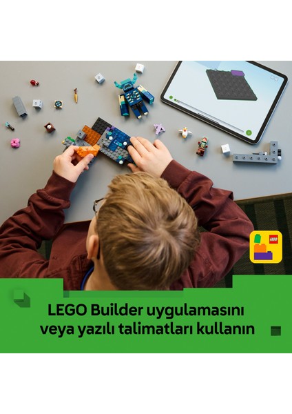 ® Minecraft® Bekçi Karşılaşması 21274 - 7 Yaş ve Üzeri Çocuklar Için Yaratıcı Oyuncak Yapım Seti (238 Parça)