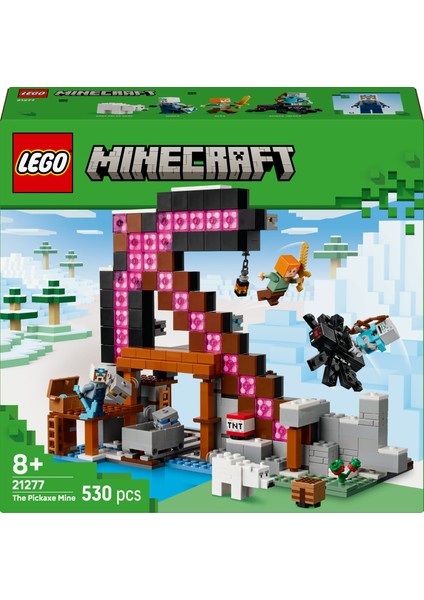 ® Minecraft® Kazma Madeni 21277 - 8 Yaş ve Üzeri Çocuklar Için Dekoratif Yaratıcı Oyuncak Yapım Seti (530 Parça)