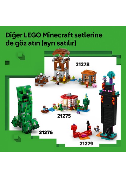 ® Minecraft® Kazma Madeni 21277 - 8 Yaş ve Üzeri Çocuklar Için Dekoratif Yaratıcı Oyuncak Yapım Seti (530 Parça)
