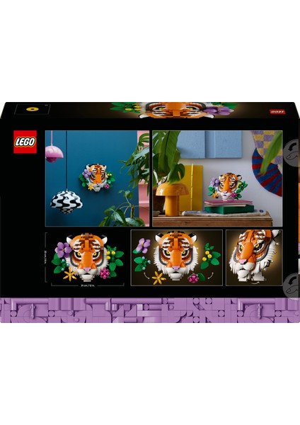® Art Fauna Koleksiyonu – Kaplan 31217 - Yetişkinler Için Çiçekli Dekoratif Model Yapım Seti (744 Parça)